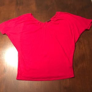 Express bright pink dolman top